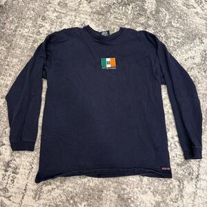 Jansport Navy Notre Dame Shirt with Irish Flag Patch